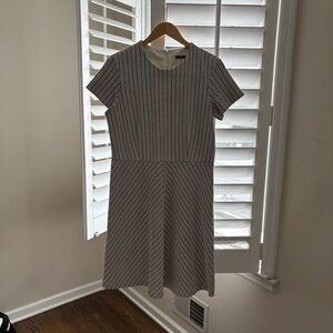 J. McLaughlin Black and White Geometric Dress